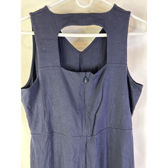 New Talbots Open Back Jersey Knit Sun Dress Flowy Coastal - Picture 8 of 9